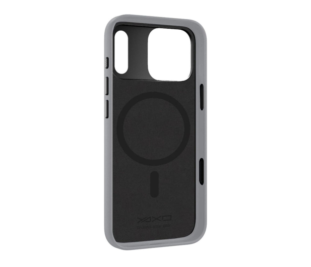 YAXO Leather Gear Slim Case MagSafe iPhone 17 Pro Bohemian Gray - 1455901 - zdjęcie 3